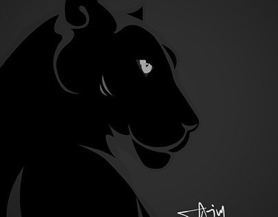 Black panther illustration