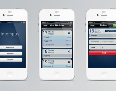 Intempus - iPhone App Design