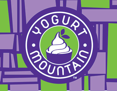 Yogurt Mountain Logo and Cup Design