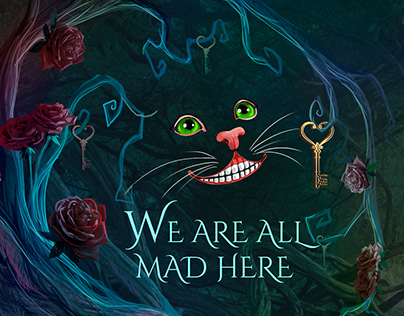 Alice in Wonderland themed invitations.