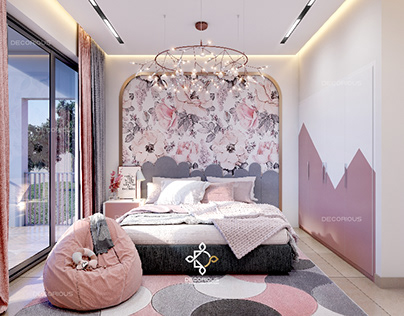 Modern Girl Bedroom by Decorious