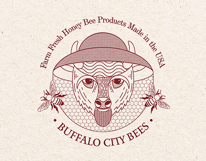 Project thumbnail - "Buffalo City Bees" logo design