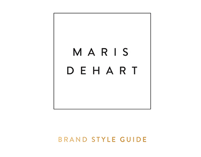 Maris Dehart Brand Style Guide