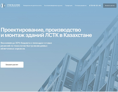 Макет веб-сайта ЛСТК Казахстан