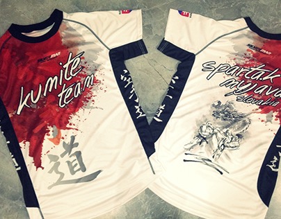 kumite team karate t-shirt design