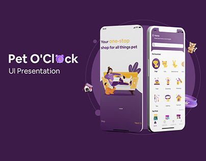 Pet o'Clock- UI presentation