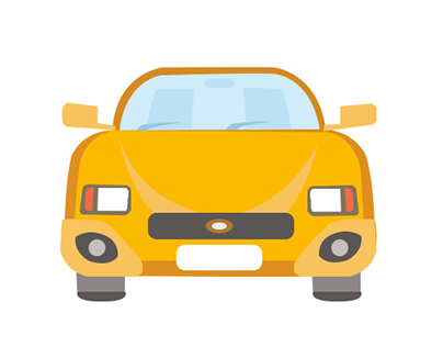car flat style vector image