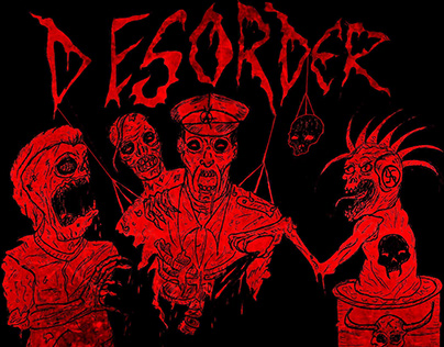 Poster para a banda Desorder (Hardcore/PunkRock)