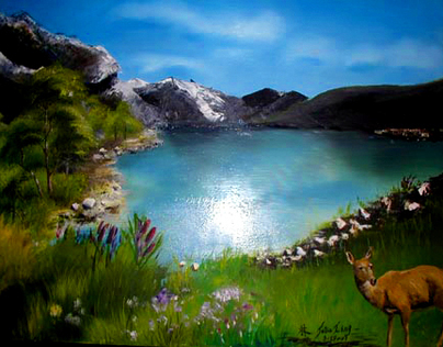 Deer Valley - Oil Paint on canvas