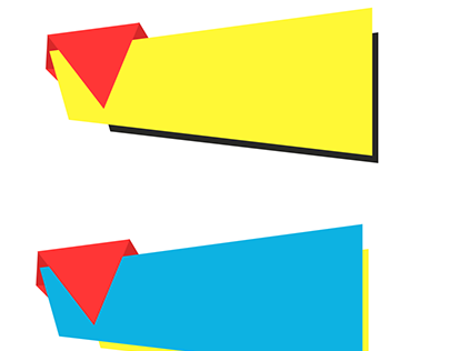 text box tag banner vector ribbon
