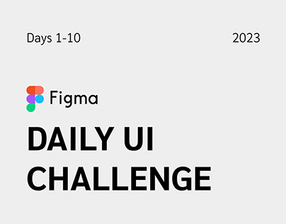 Daily UI Challenge (1-10)