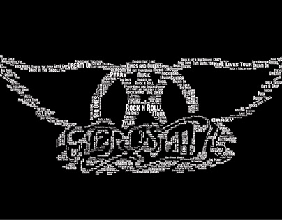 Aerosmith Typographgy Poster