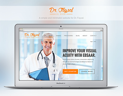 Dr. Faysal Landing Page