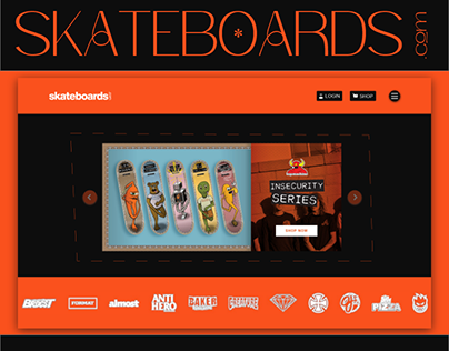 Skateboards.com - Website Redesign Concept