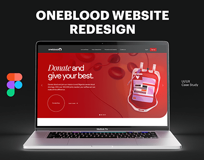 OneBlood Website - A blood bank website redesign