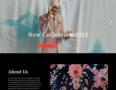 Vastralay (A wedding dress boutique) Web Design