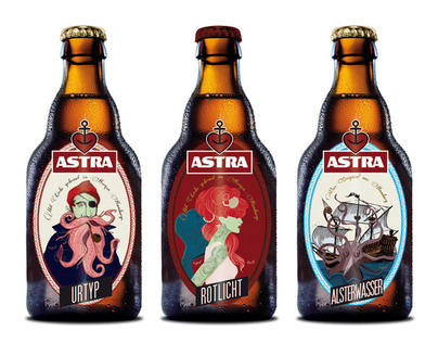 Restyling Label Astra beer