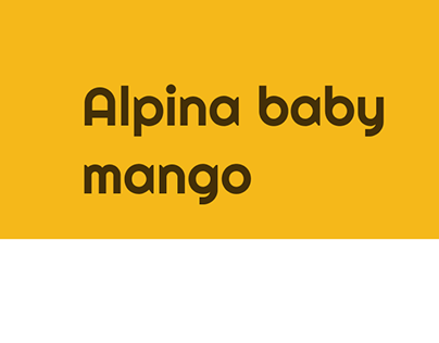 packaging alpina baby compota de mango