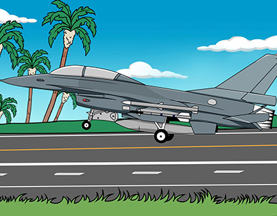 jet fighter vector art