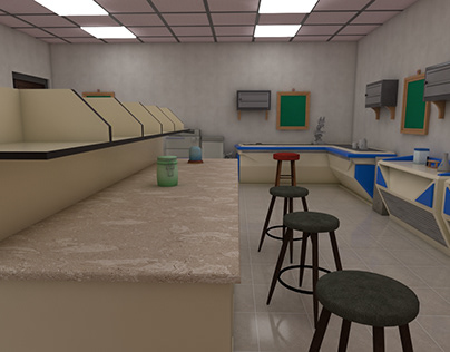 realistic lab for game