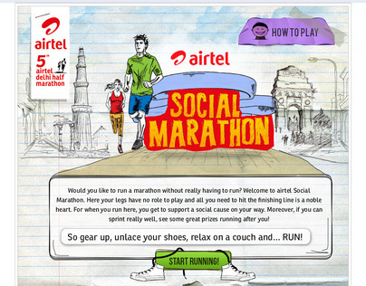 Airtel Delhi Half Marathon FB App - Virtual Marathon