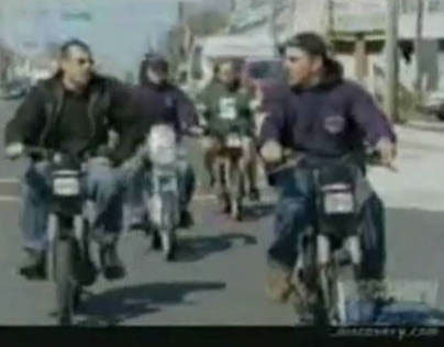 Orange County Choppers go on TOMOS mopeds (year 2004)