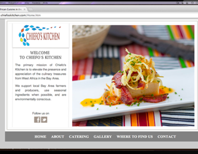 Chiefo's Kitchen website