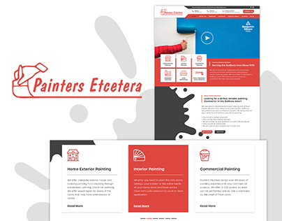 Painters Etcetera Website Design
