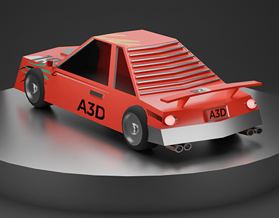 3D Product Animation | Low Poly Toy Car