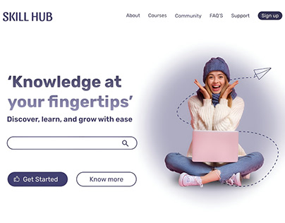 Project thumbnail - SKILL HUB - Website for education app
