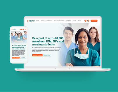 Nursing Organization Homepage Redesign