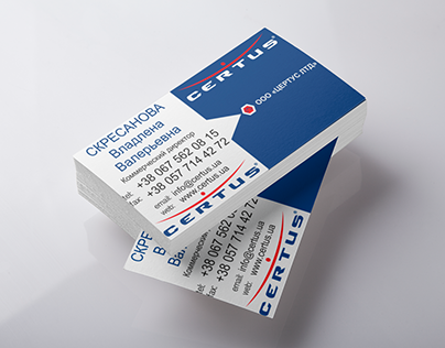 Business card for Certus Ltd