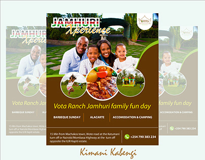 FANCY JAMHURI GRAPHICS DESIGN POSTER IN KENYA VOTA 1