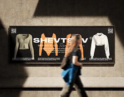 Project thumbnail - SHEVTSOV | brand identity & logotype for clothing brand
