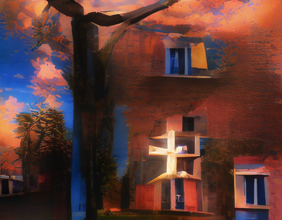 The appearance of the crucifix in urban areas No. 2