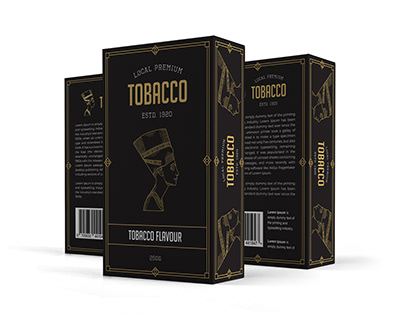 Tobacco Box Packaging Design Template