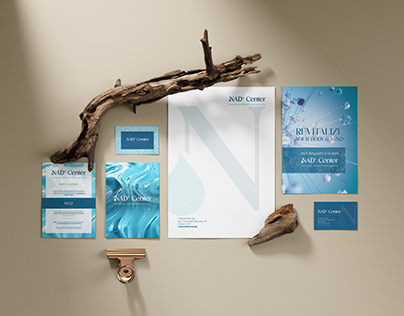 Branding and corporate identity of Nad+ Center