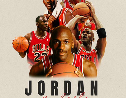 Poster with Michael Jordan