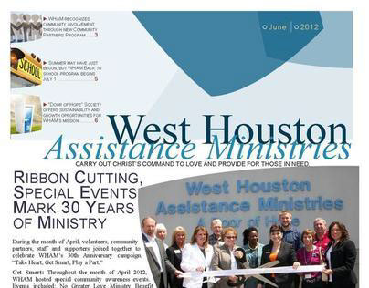 West Houston Assistance Ministries June 2012 Newsletter
