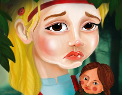 Illustrations for fairy tale "Vasilisa Prekrasnaya"