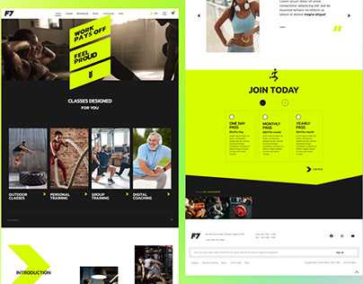 Fitness Website | UI - User Interface Design
