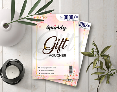 Gift Voucher Design for Sparkly