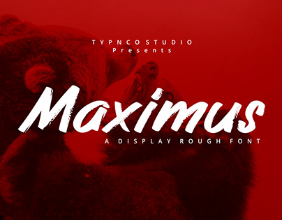 Maximus - Free Rough Brush Font