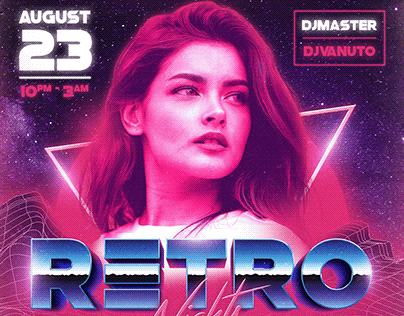 Retro Nights | Party Flyer Template