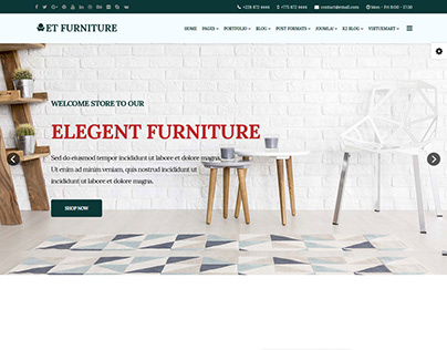 ET Furniture – Responsive Furniture Website Templates