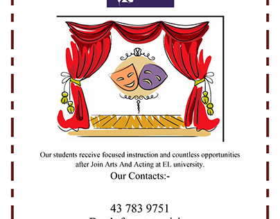 Join Arts And Acting at East London University