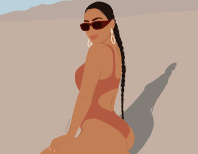 Kim kardashian illustration