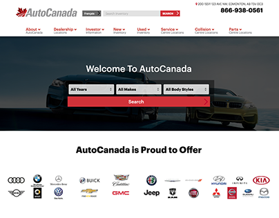 AutoCanada Website Design & Development