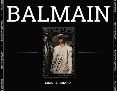 BALMAIN | E-commerce redesign