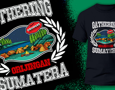 Tshirt Design Gathering Orijingan Sumatera